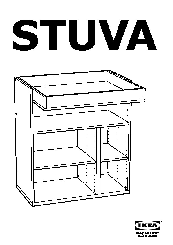 STUVA table à langer/bureau