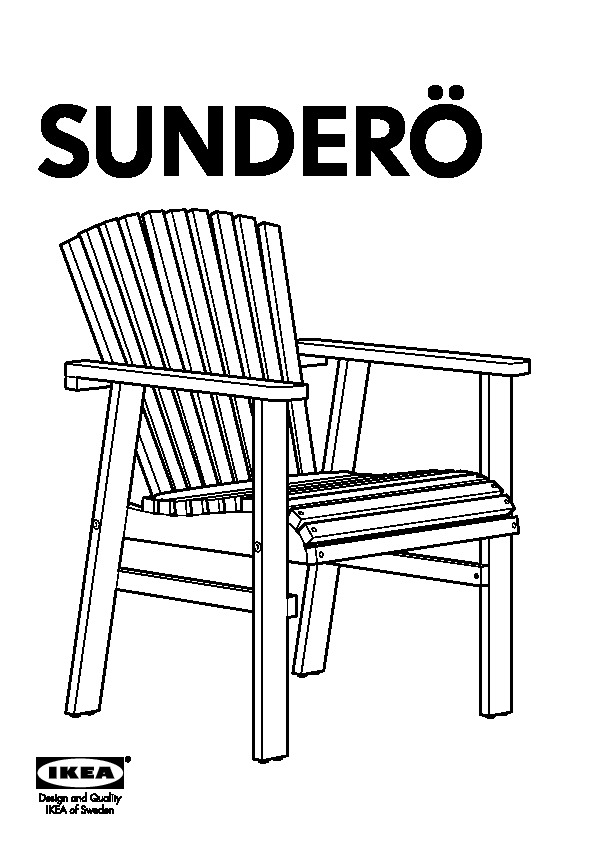 SUNDERÖ chaise à accoudoirs