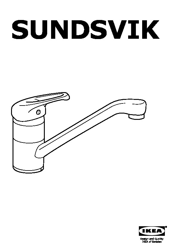 SUNDSVIK Kitchen faucet, chrome plated - IKEA