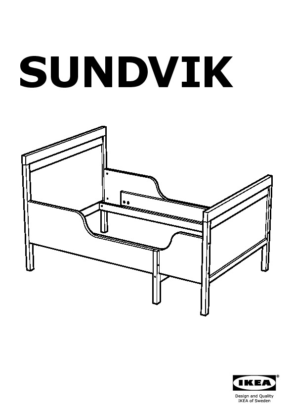 SUNDVIK extendable bed frame