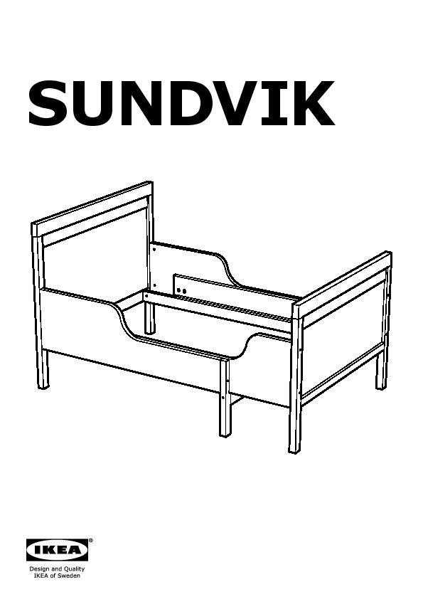 SUNDVIK extendable bed frame