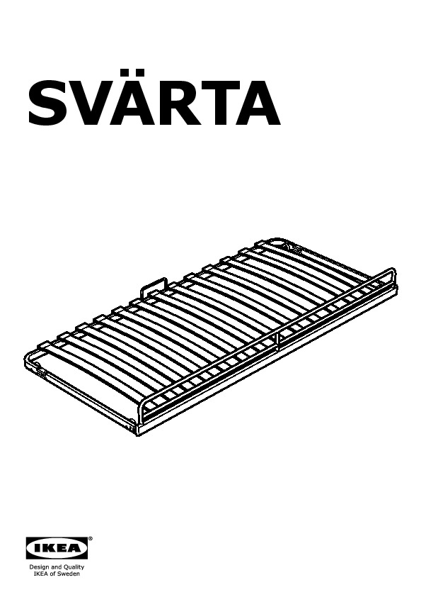 SvÄrta Pull Out Bed Silver Color, Ikea Svarta Bunk Bed Instructions Pdf