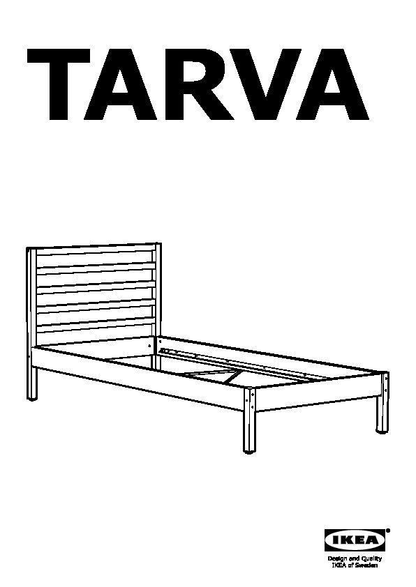 Tarva Bed Frame Pine Ikeapedia, Ikea Twin Bed Instructions