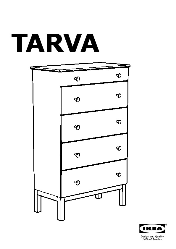TARVA Chest of 5 drawers