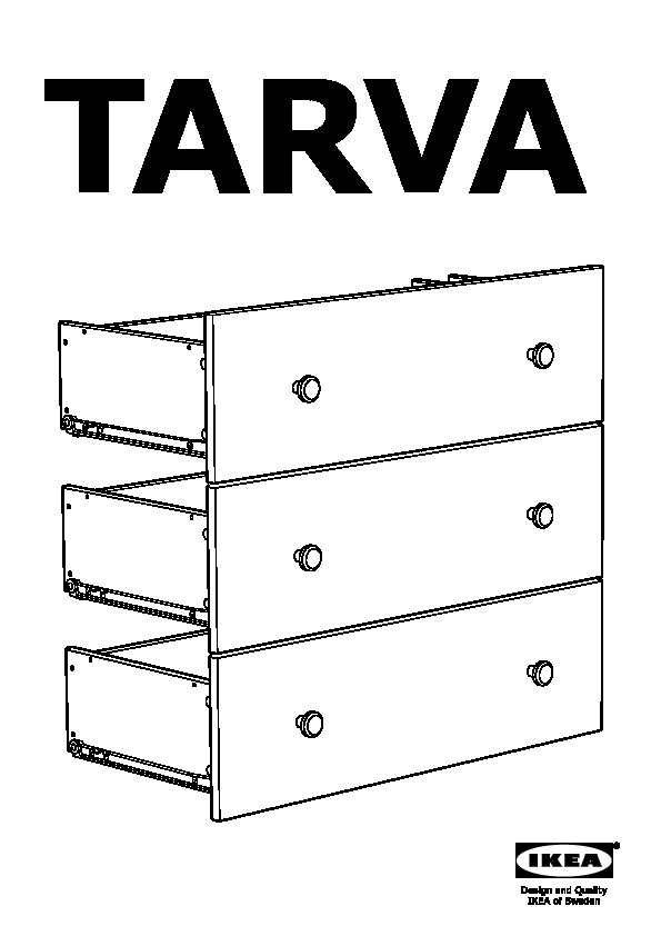 TARVA Commode Ã  3 tiroirs