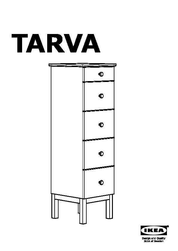 TARVA Commode 5 tiroirs