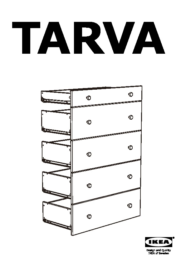 TARVA 5-drawer chest
