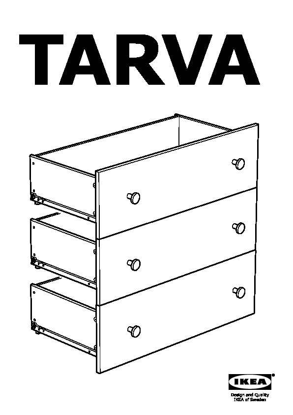 TARVA 3-drawer chest