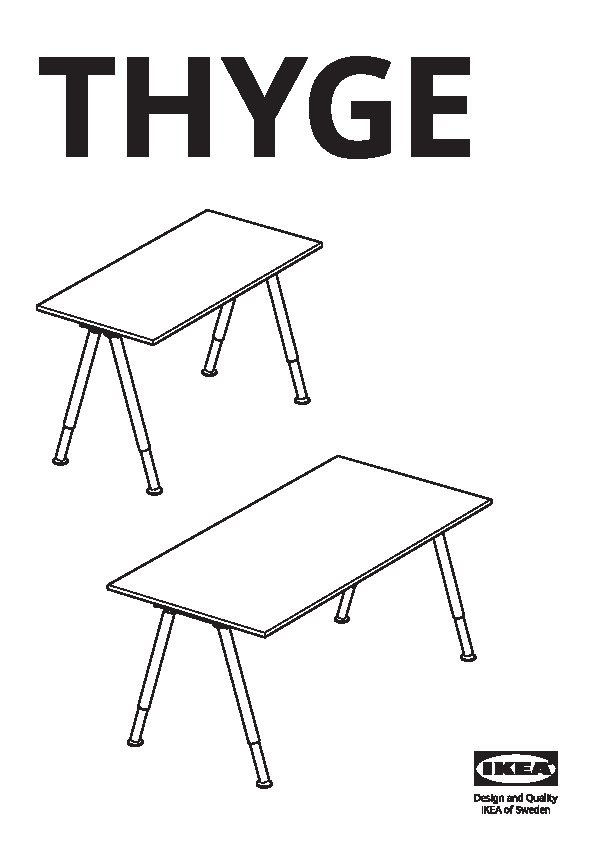 THYGE Structure de plateau de table