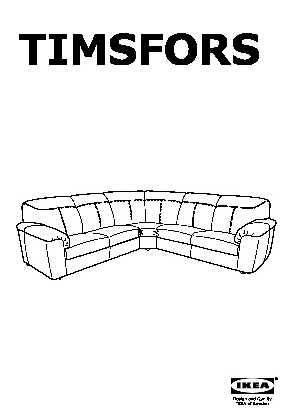 TIMSFORS Corner sofa 2+2