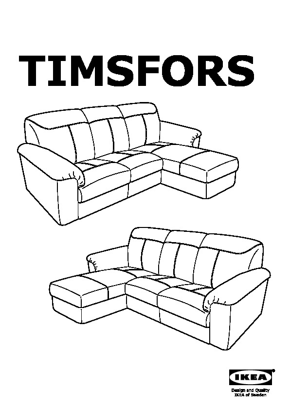 TIMSFORS Loveseat with chaise