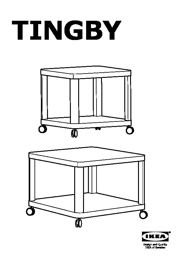 TINGBY Side table on castors