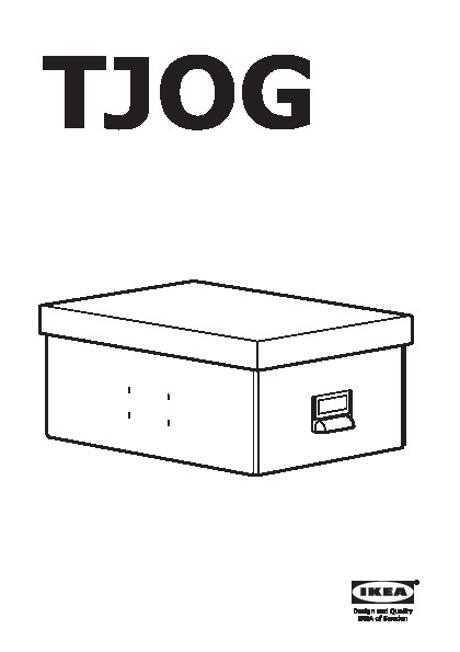 TJOG Storage box with lid