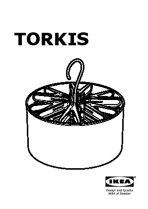 TORKIS Panier avec 30 pinces à linge