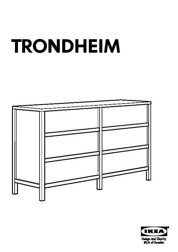 Trondheim 6 Drawer Dresser White Ikea United States Ikeapedia