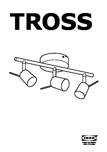 TROSS Ceiling track, 3-spots