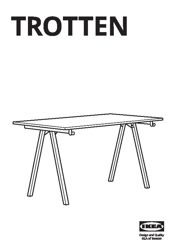 TROTTEN Underframe for table top