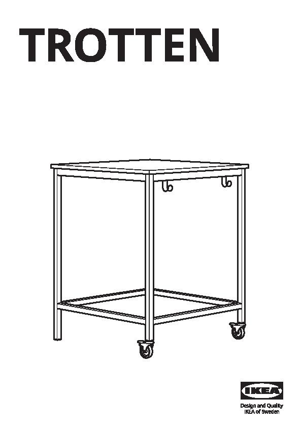 TROTTEN Underframe for table top