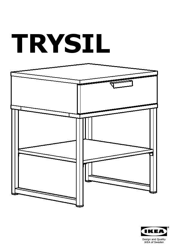 TRYSIL Bedside table