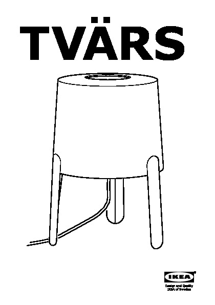 TVÄRS Table lamp
