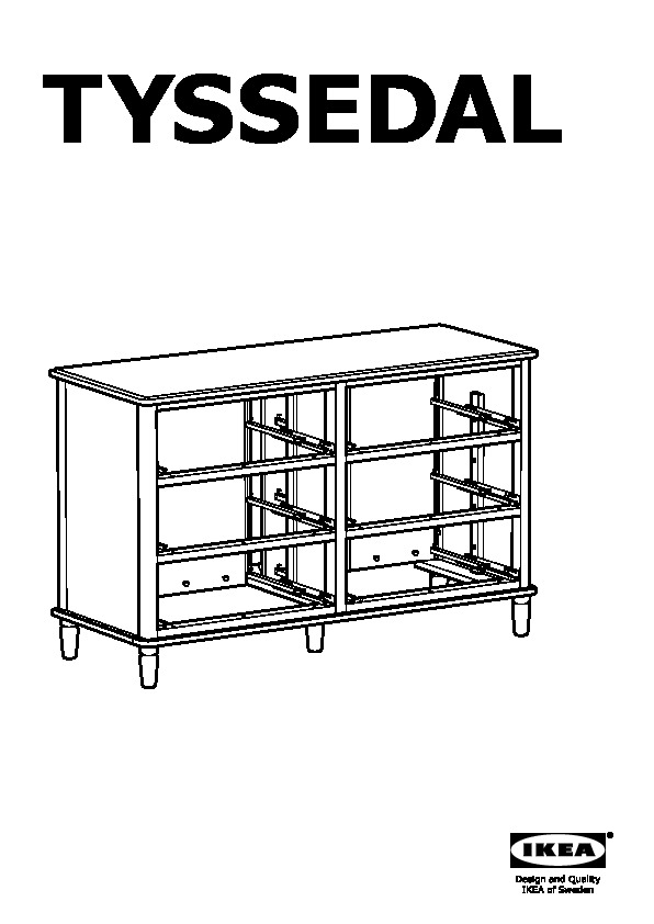 TYSSEDAL 6-drawer dresser