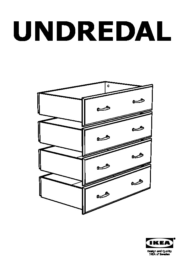 UNDREDAL Chest of 4 drawers