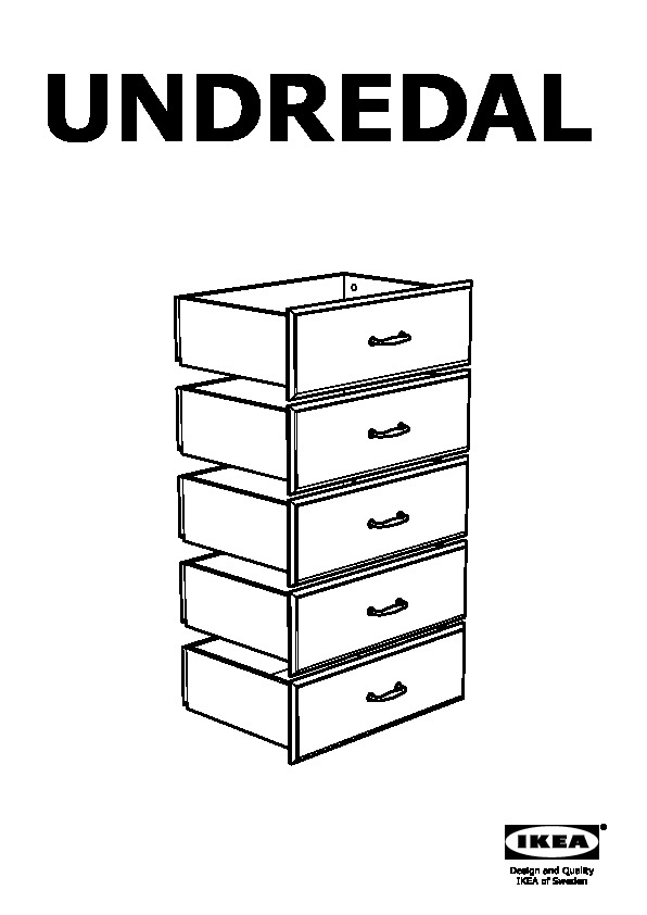 UNDREDAL Chest of 5 drawers