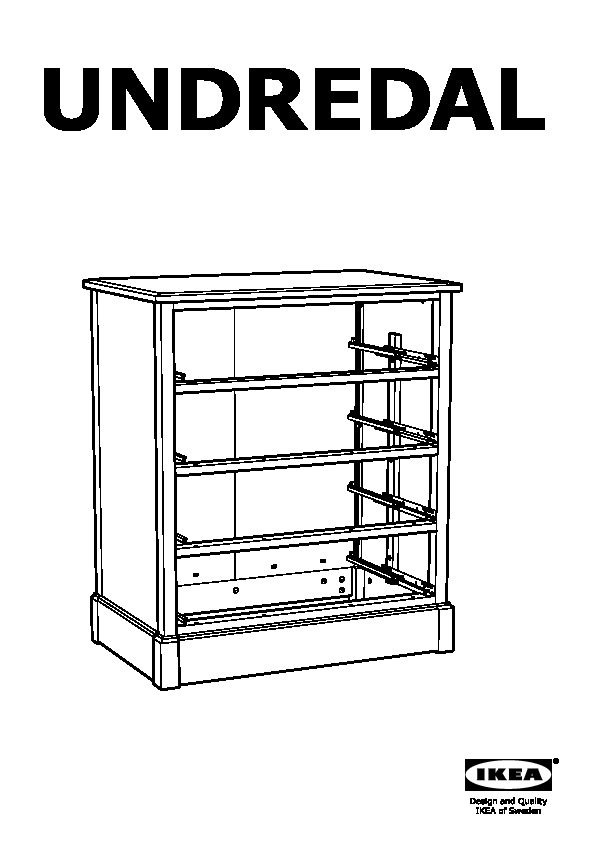 UNDREDAL 4-drawer chest