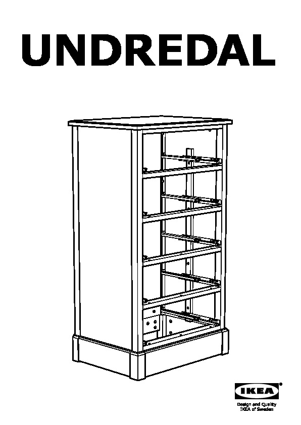 UNDREDAL 5-drawer chest