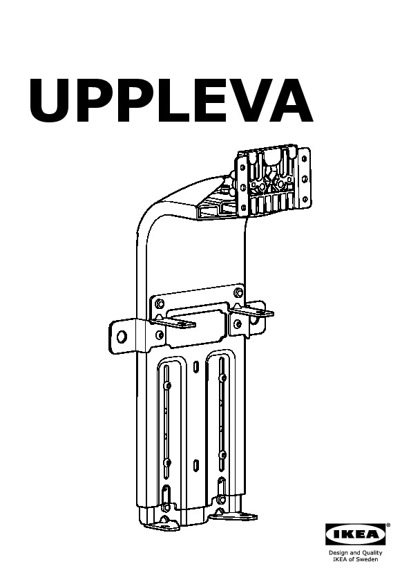 UPPLEVA Support pour TV, pivotant, gris clair, 37-55  - IKEA Belgique
