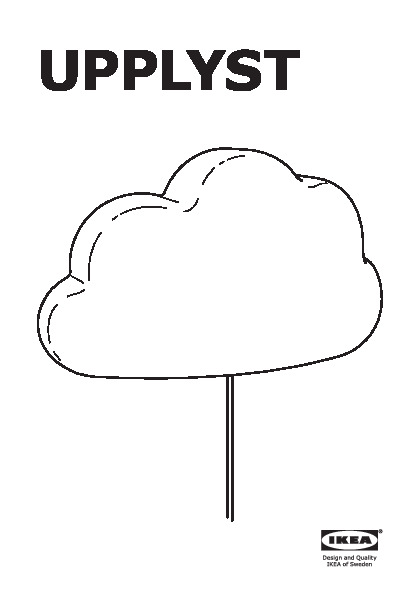 UPPLYST Applique à LED, nuage blanc - IKEA