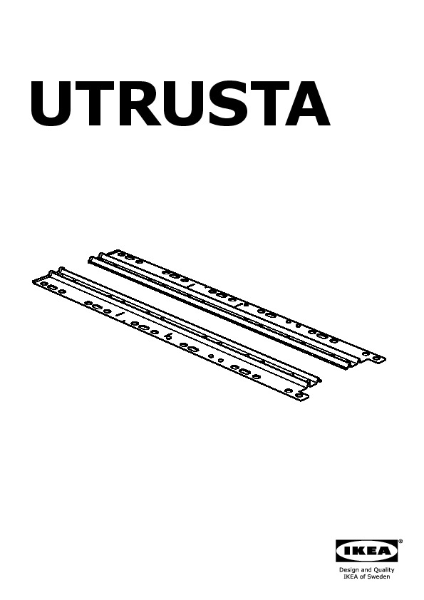 UTRUSTA connecting rail for fronts