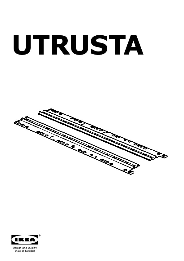 UTRUSTA Connecting rail for fronts