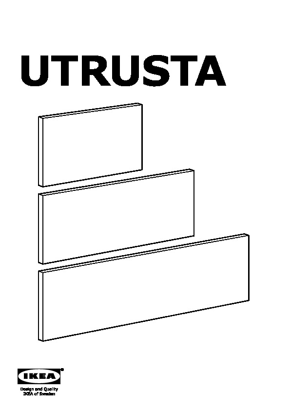 UTRUSTA Drawer front, high