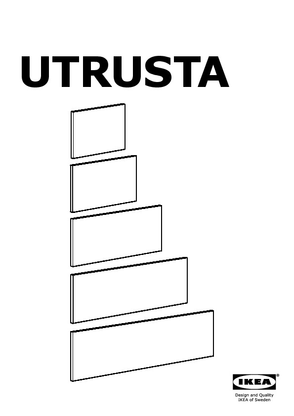 UTRUSTA drawer front, high