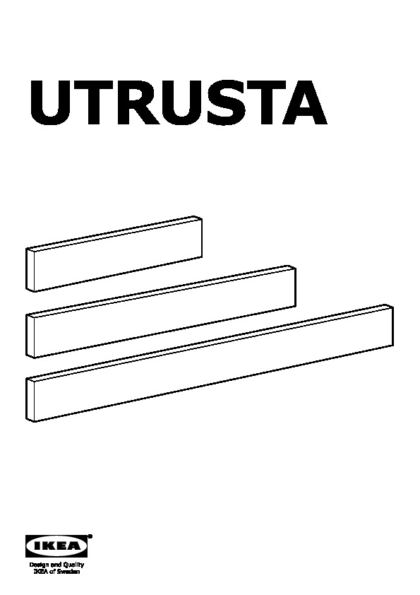 UTRUSTA Drawer front, low