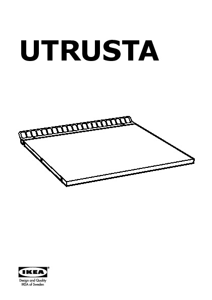 UTRUSTA Fixed ventilated shelf