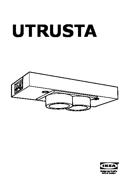 UTRUSTA Multipresa a 2 uscite con porta USB