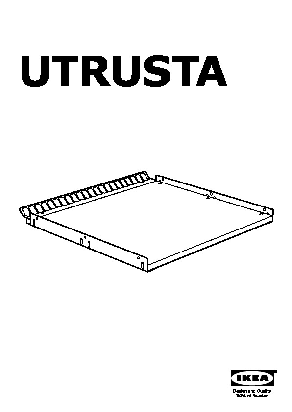 UTRUSTA Reinforced ventilated shelf