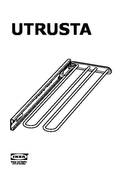 UTRUSTA Towel rail