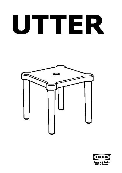 UTTER Children's stool