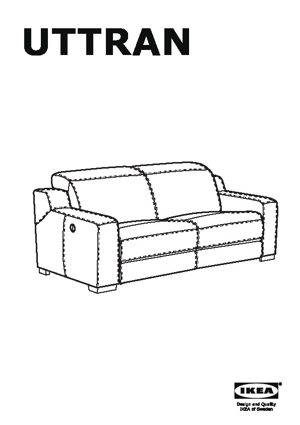 UTTRAN Sofa with adjustable seat/back