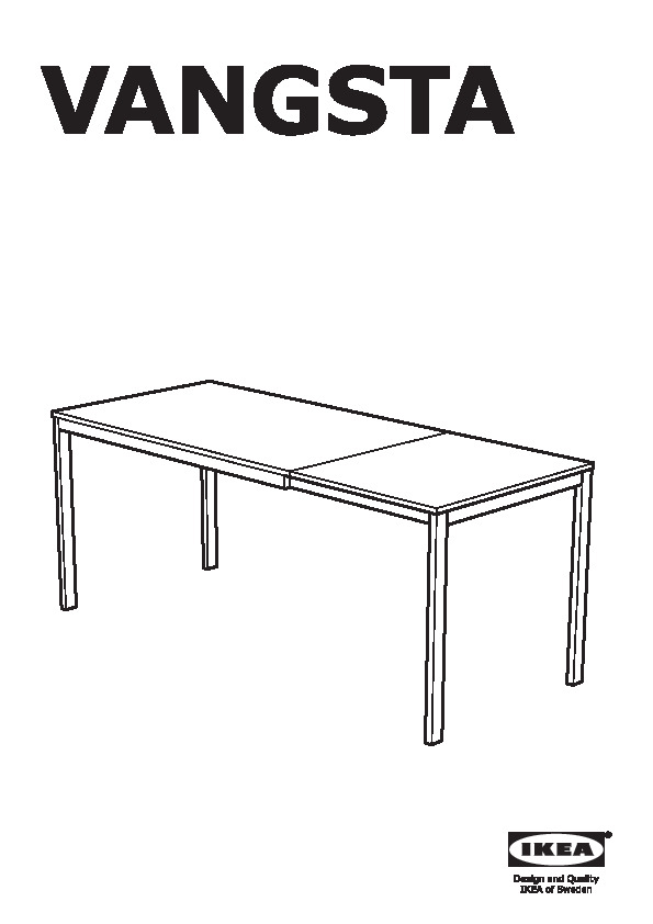 VANGSTA Extendable table