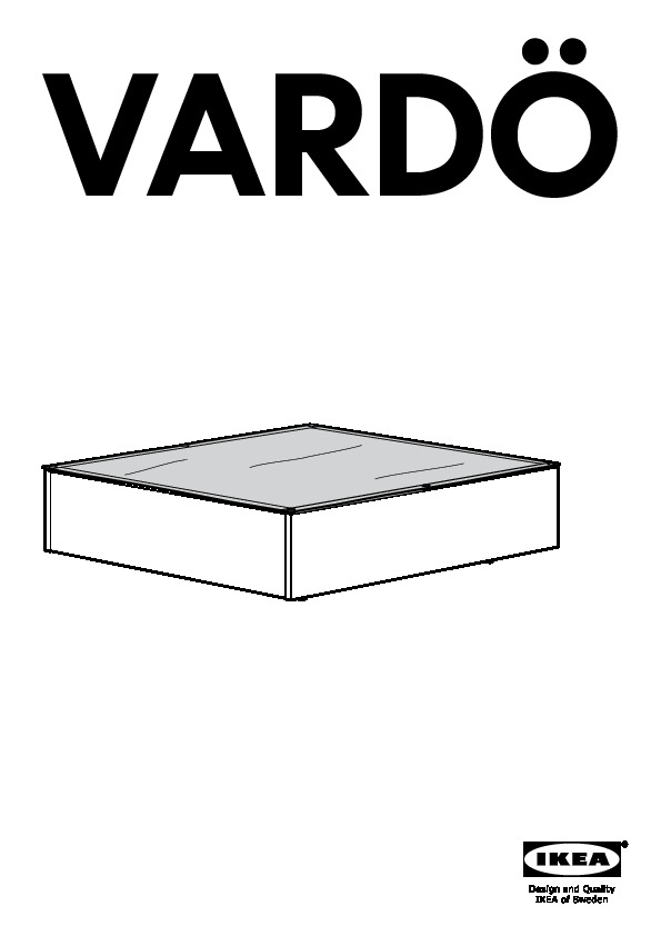 VARDÖ Rangement pour lit