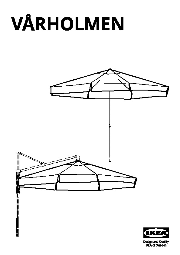 VÃRHOLMEN Umbrella canopy