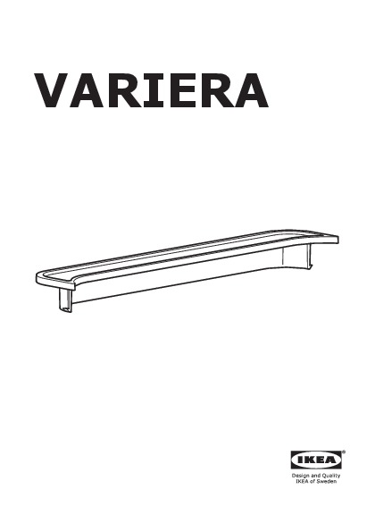 60 cm 49 l Ikea VARIERA/UTRUSTA Waste sorting for cabinet 