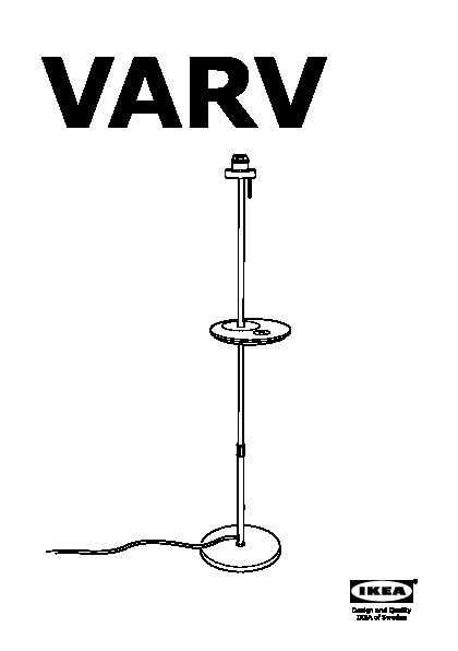 VARV Floor lamp base w wireless charging