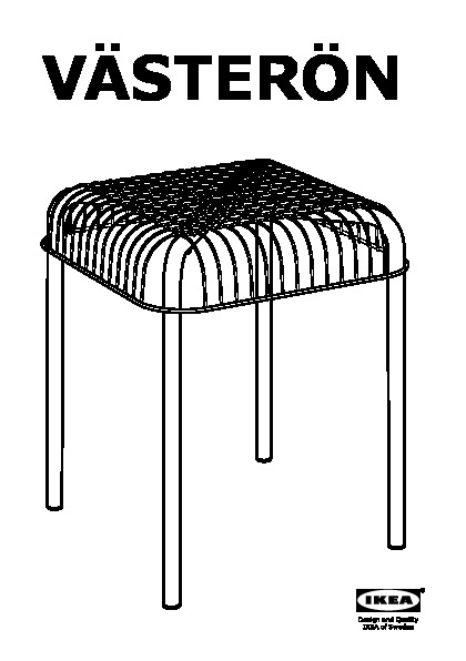 VÄSTERÖN stool, indoor/outdoor
