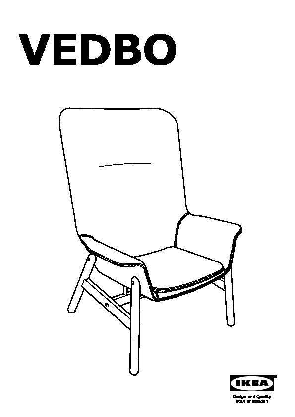 VEDBO High back armchair