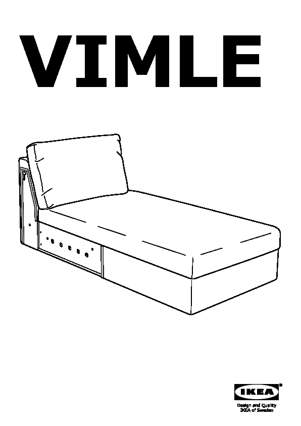 VIMLE chaise section frame
